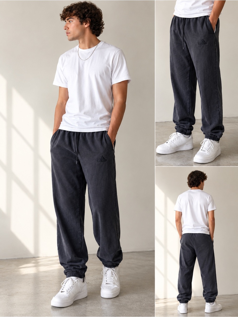 Adidas Men’s XL Charcoal Gray Sweatpants